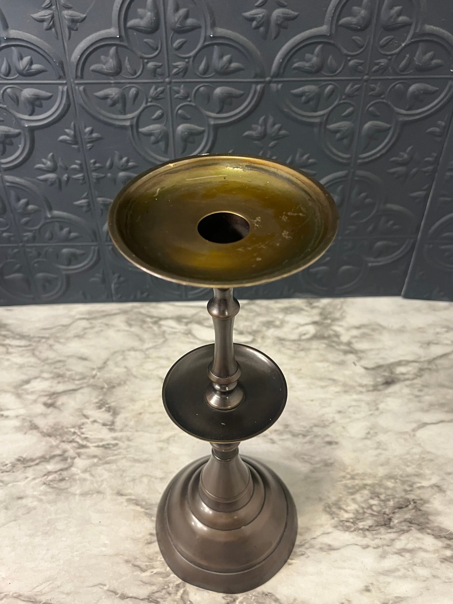 Bronze Pillar/candle Holder