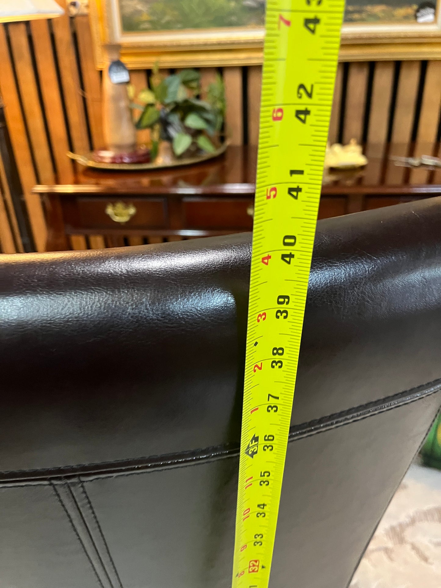 Brown Pleather desk chair