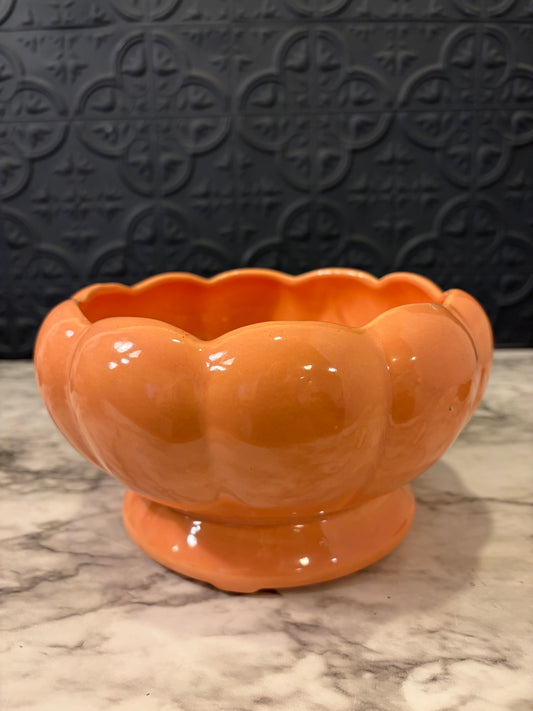 Peach Pumpkin Style Planter