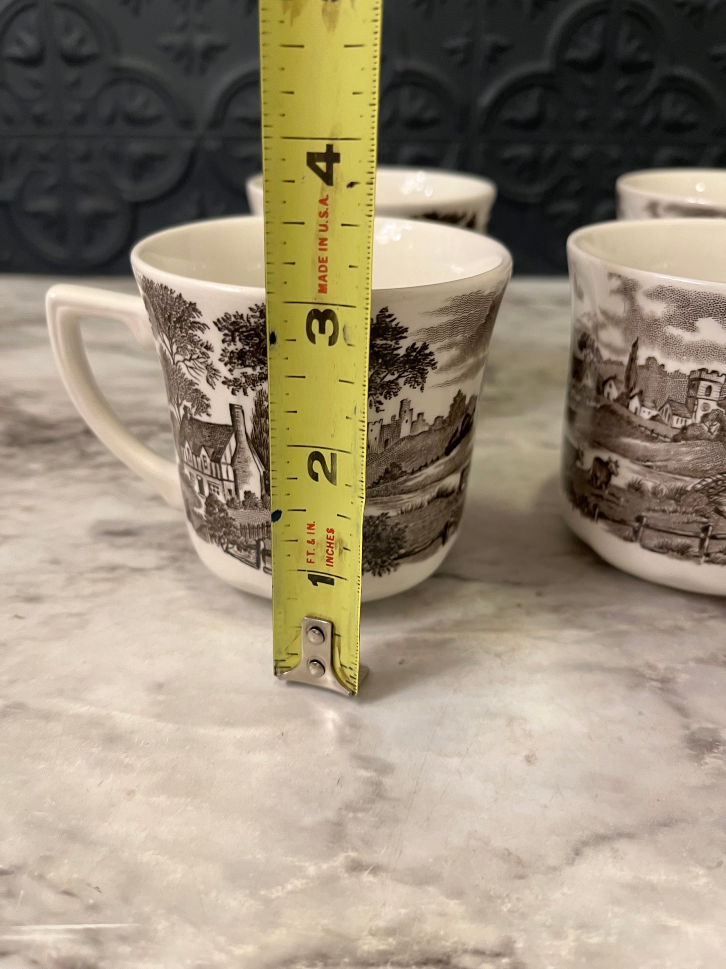 J&C Meakin Bone China Mug set of 4