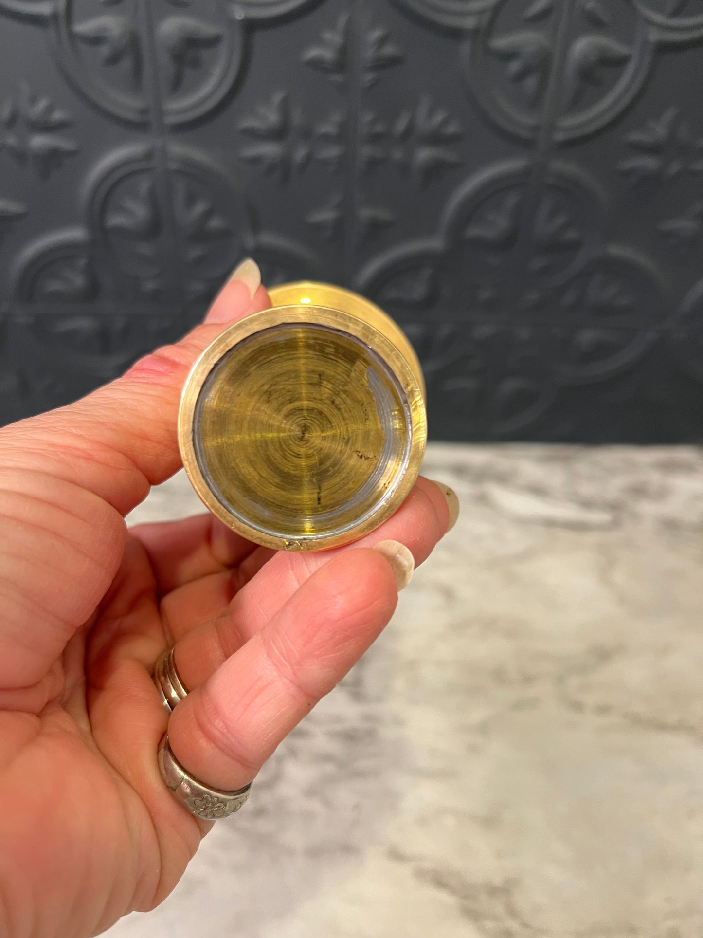 Mini Brass Vase Trumpet Style