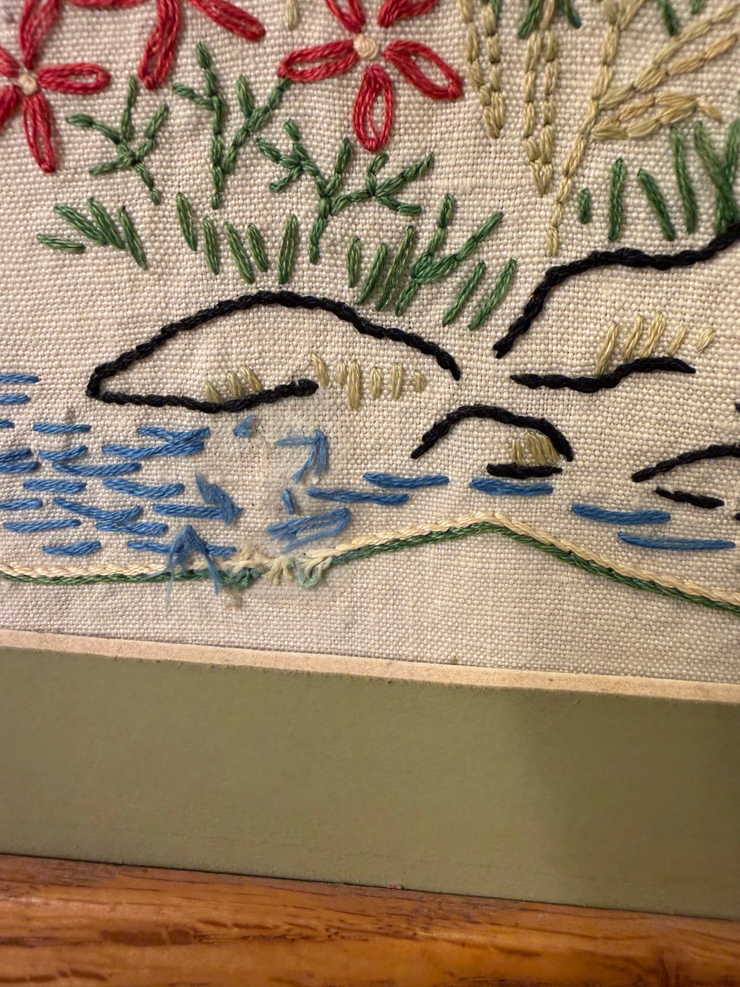 Horse Stitchery Framed