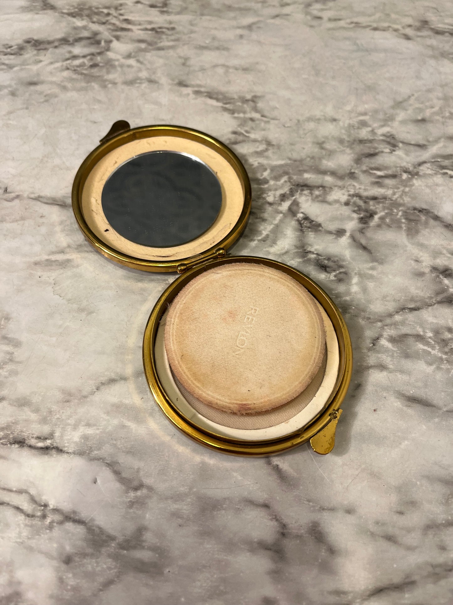 Gold and Black Enamel Compact