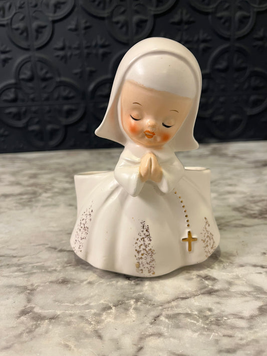 Napco Praying Nun Planter