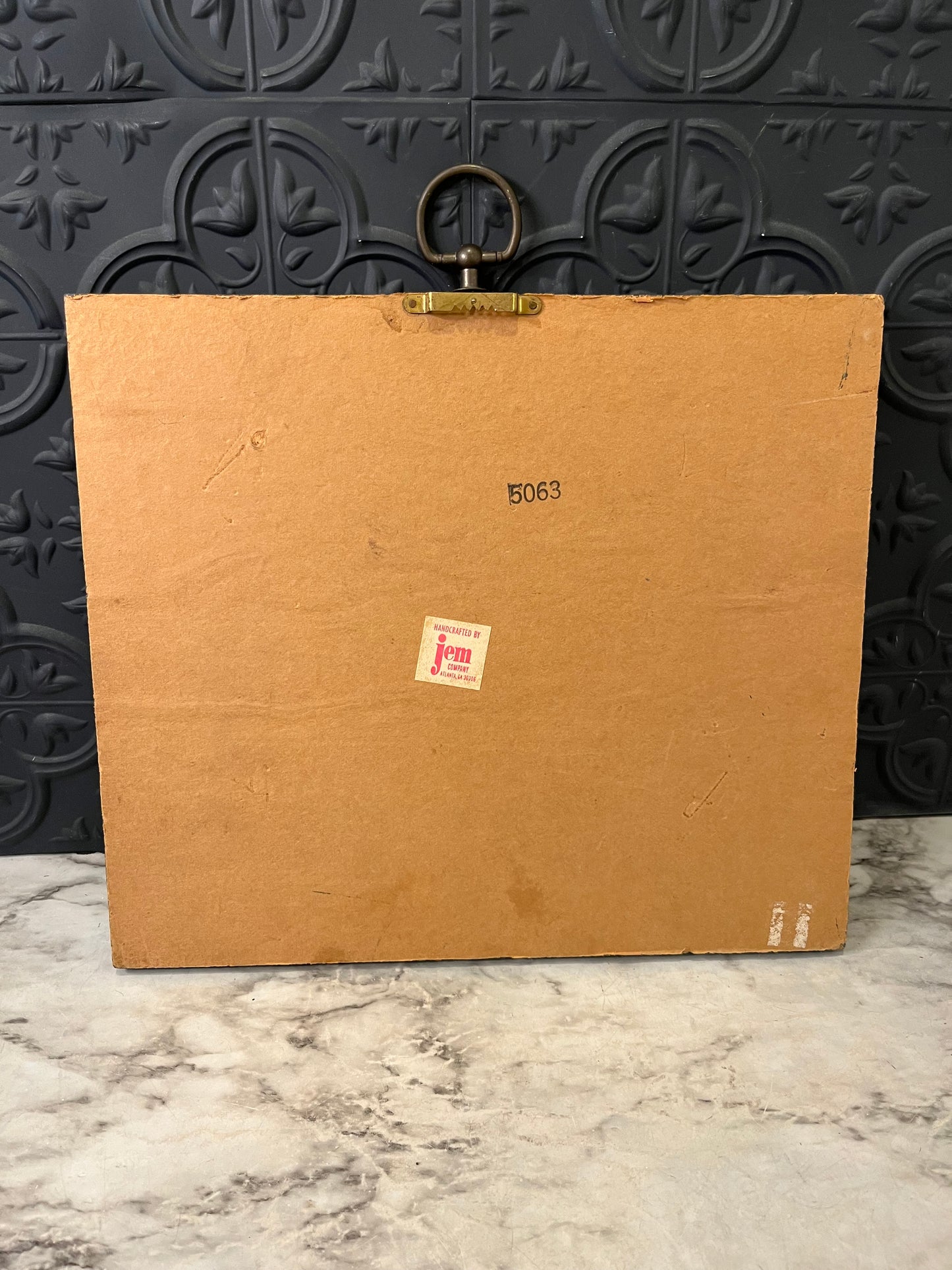 Map on Blue Background