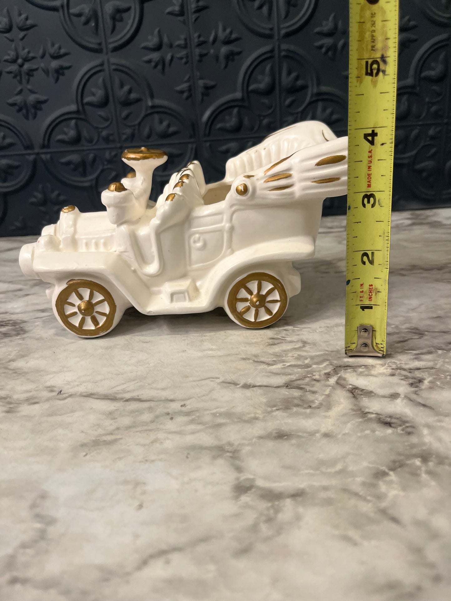 Vintage Model T Planter White