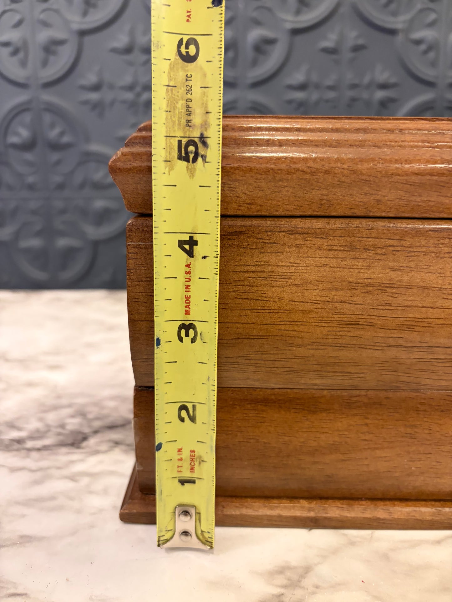 Mele Wood Jewelry Box with Burlwood Top