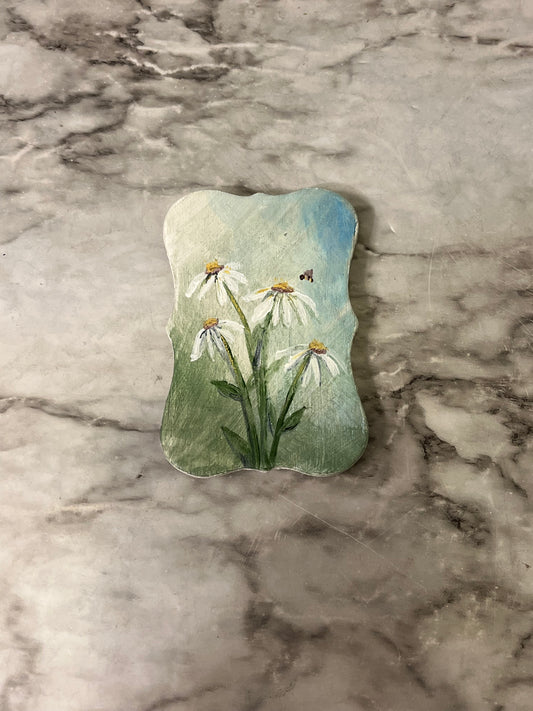 Daisy Magnet painting by Jessie