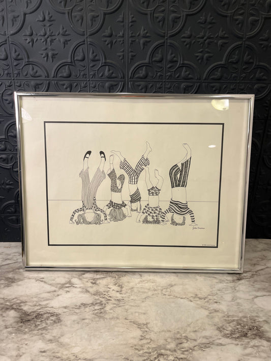1976 Headstand Print by Julie Corsover