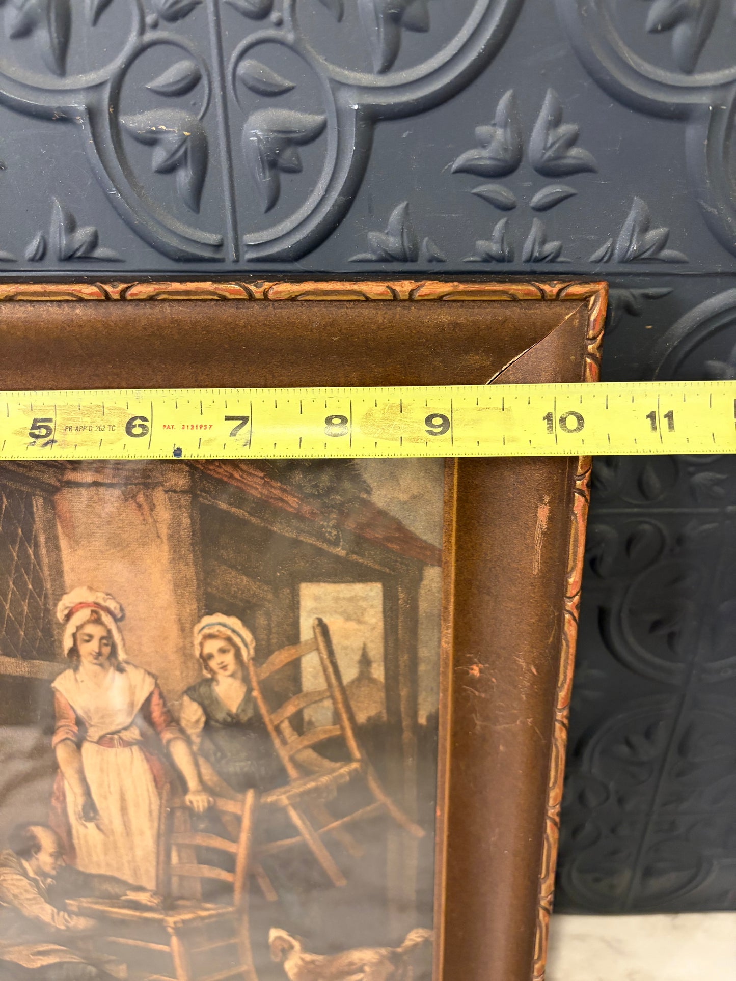 Old Chairs to Mend Print Framed