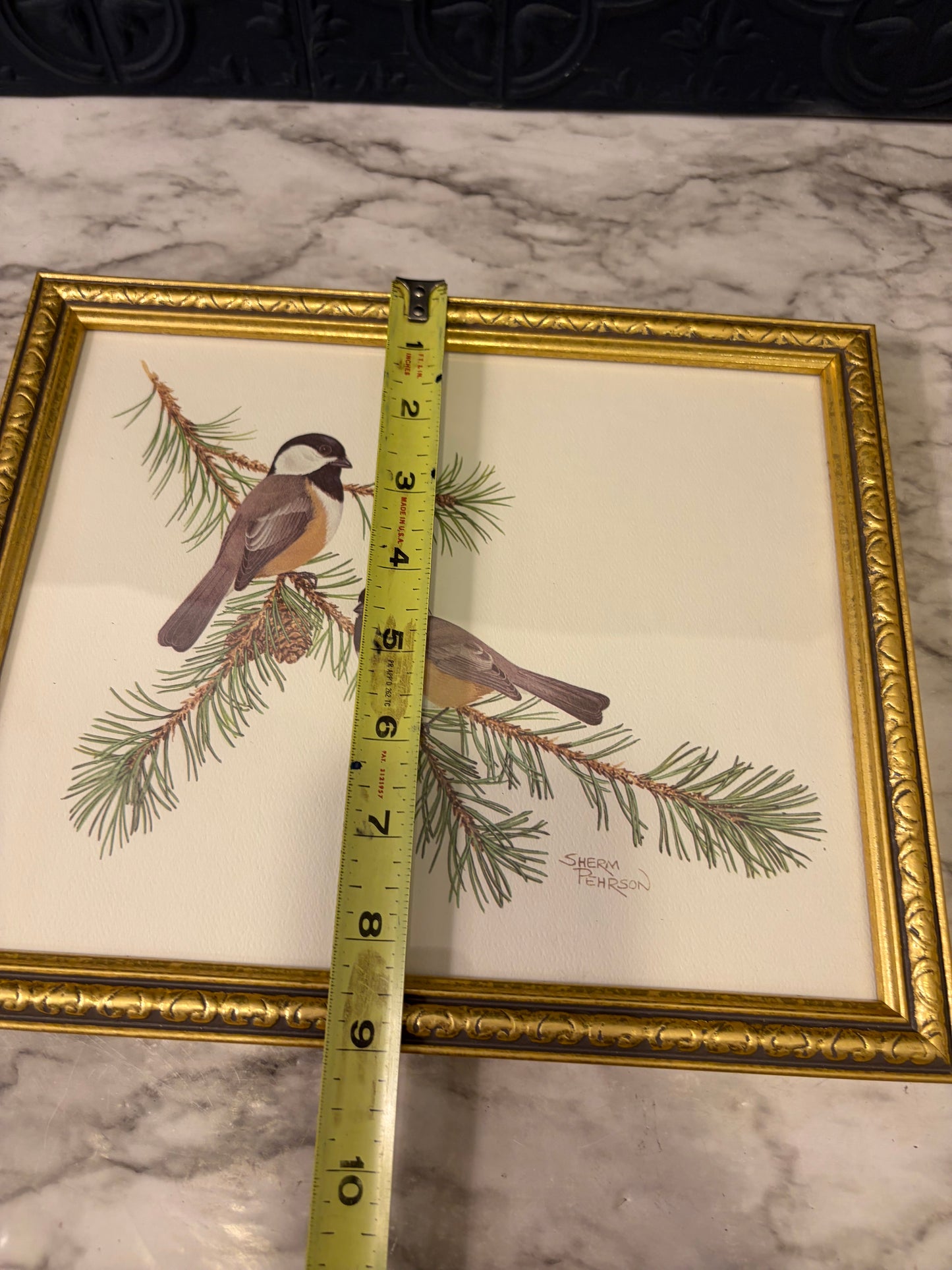 Sherm Pehrson Bird Print Framed