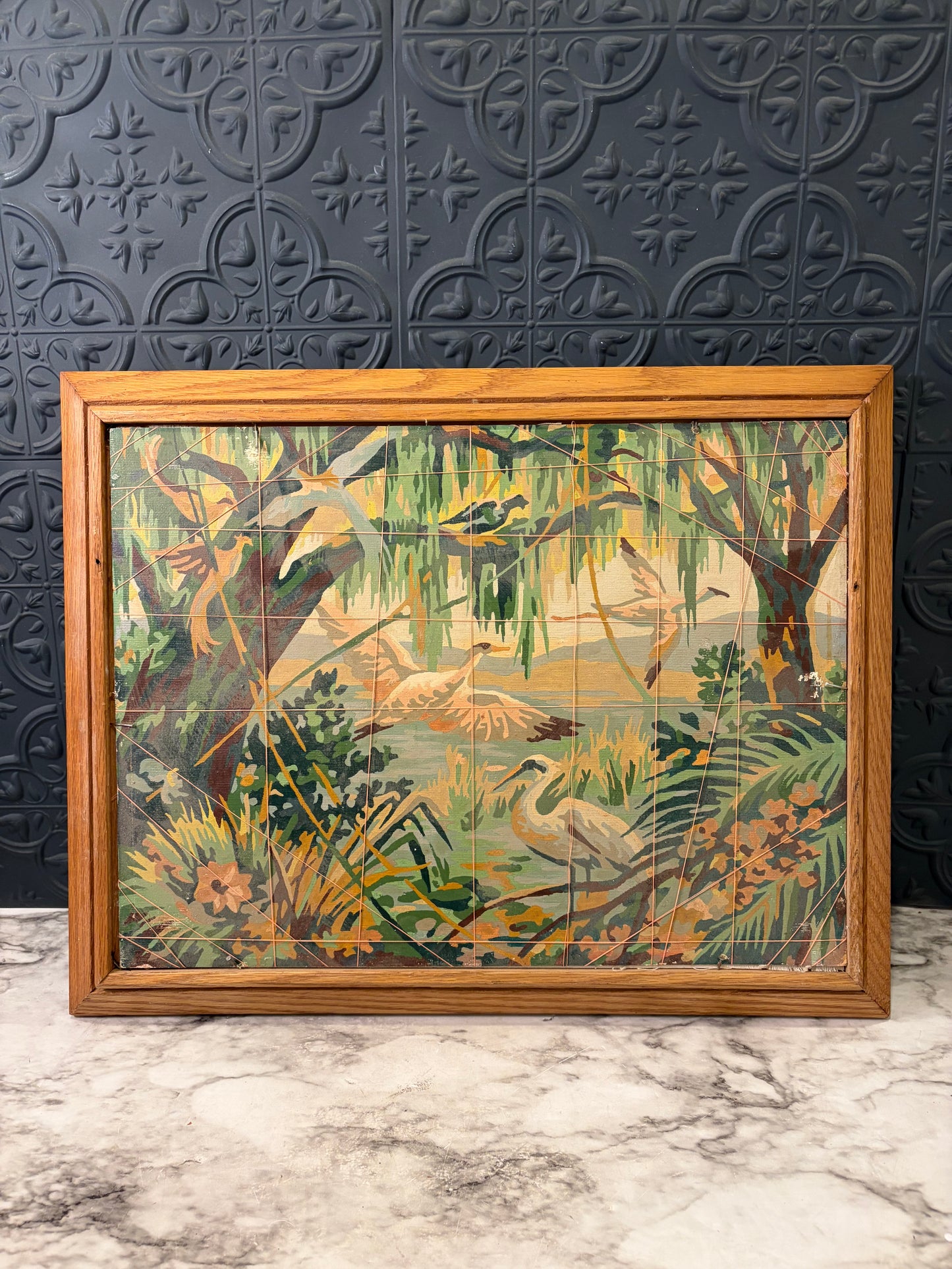 Welcome Cross Stitch Framed