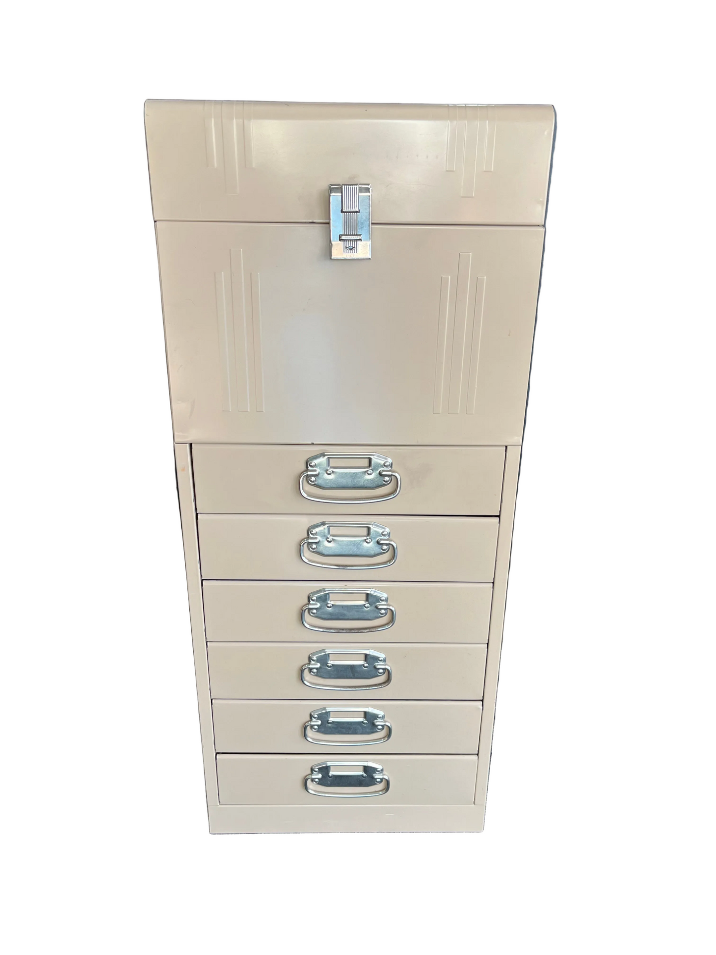 Vintage Metal 6 drawer file cabinet