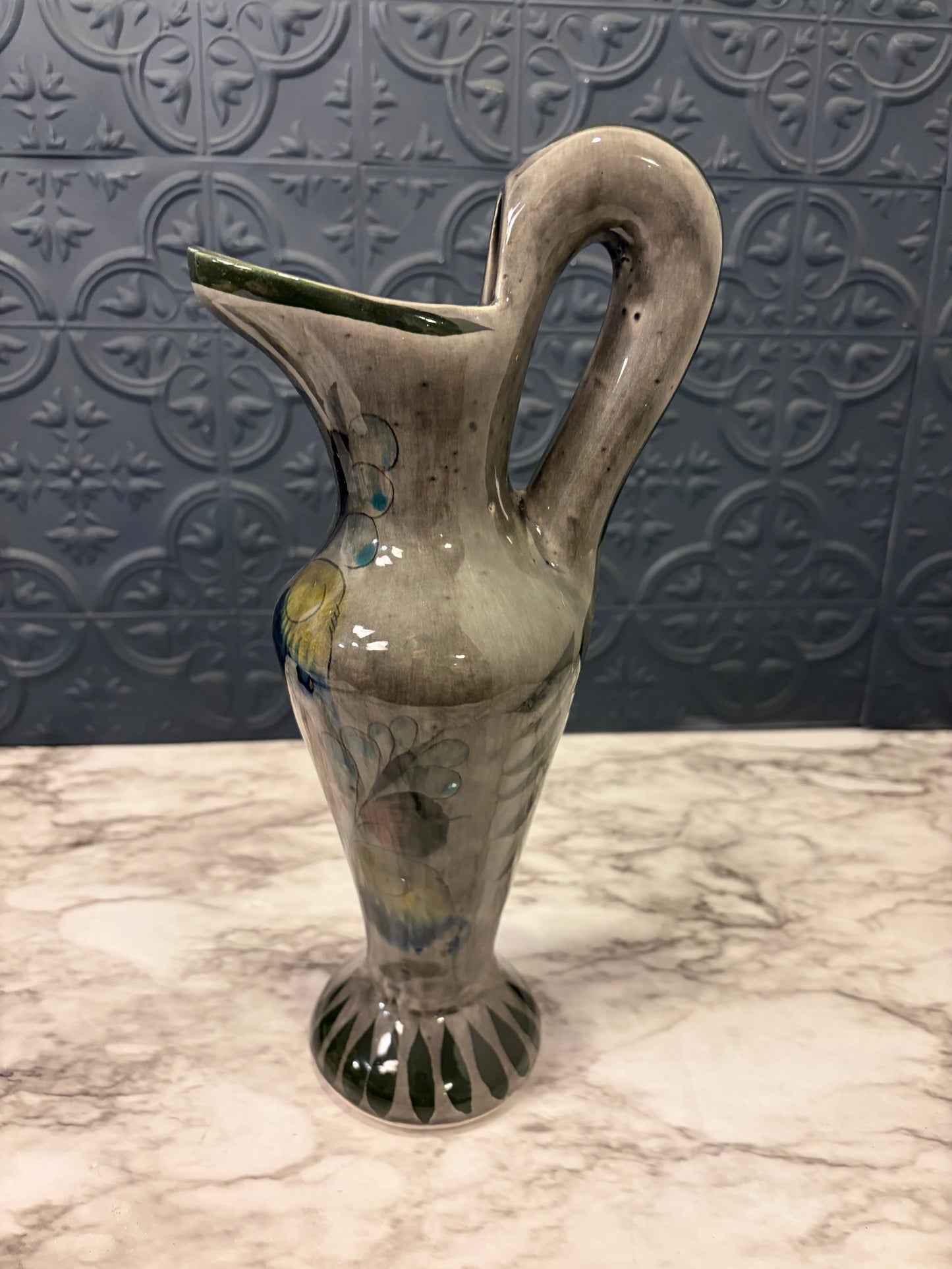 Mexican Pottery Grey Pitcher
