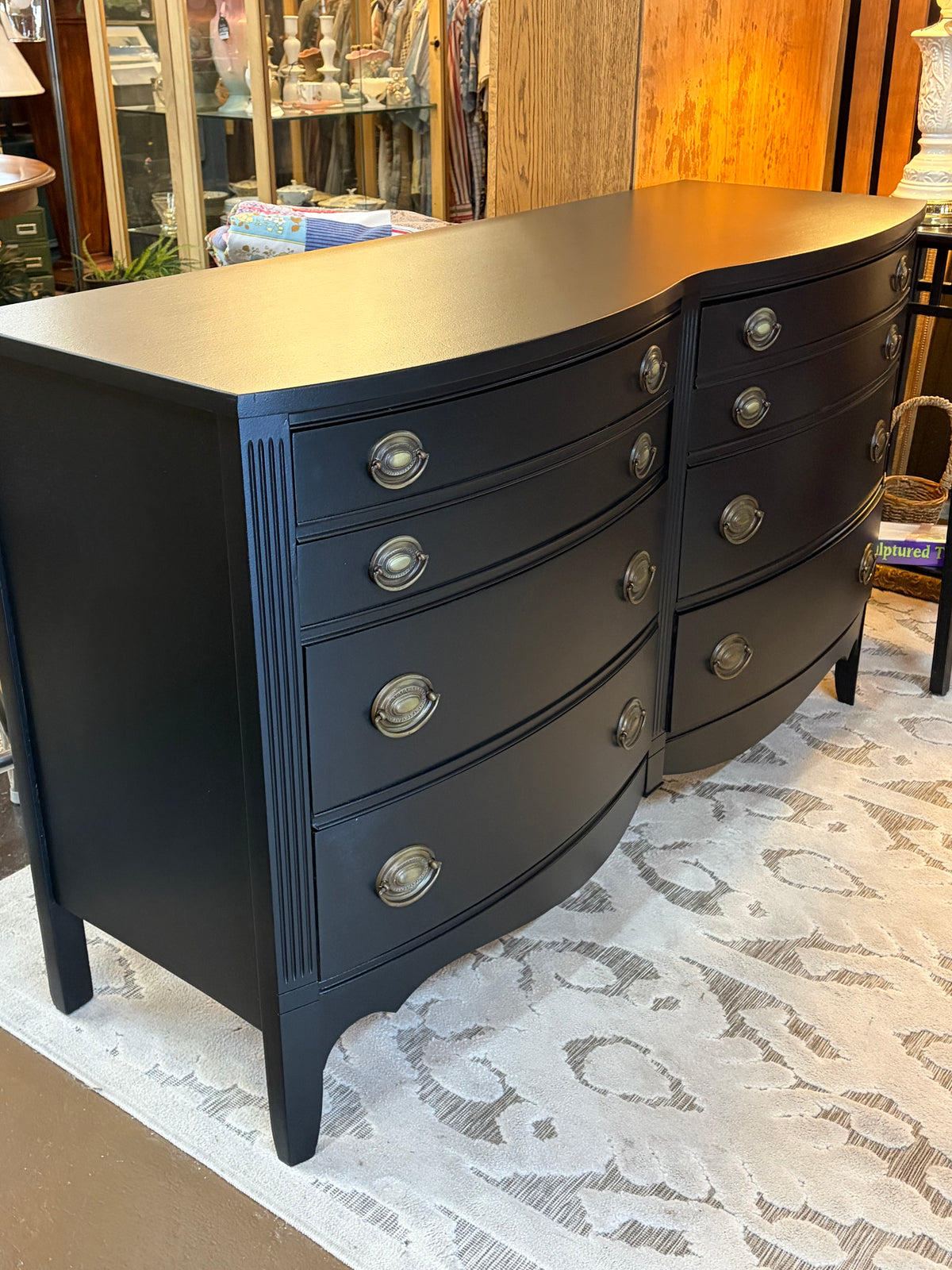 Dixie Federal Style Dresser Painted Black