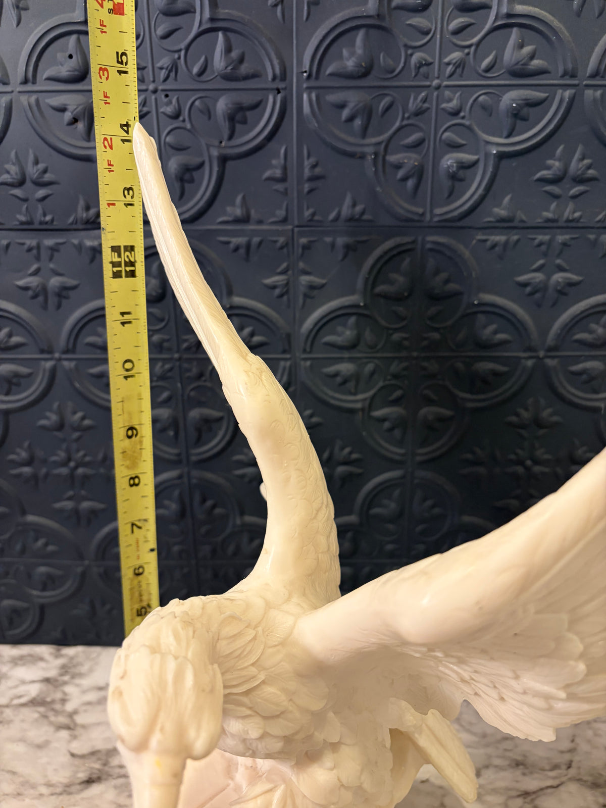 White Resin Eagle Statue