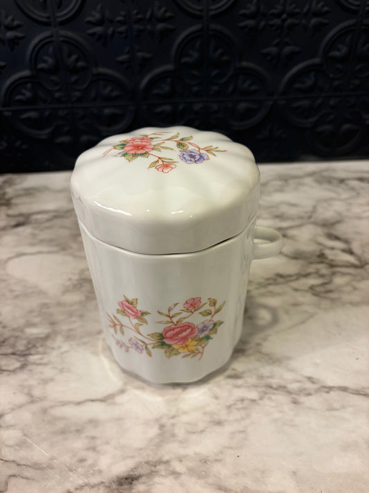 Ceramic Lidded Canister Missing spoon
