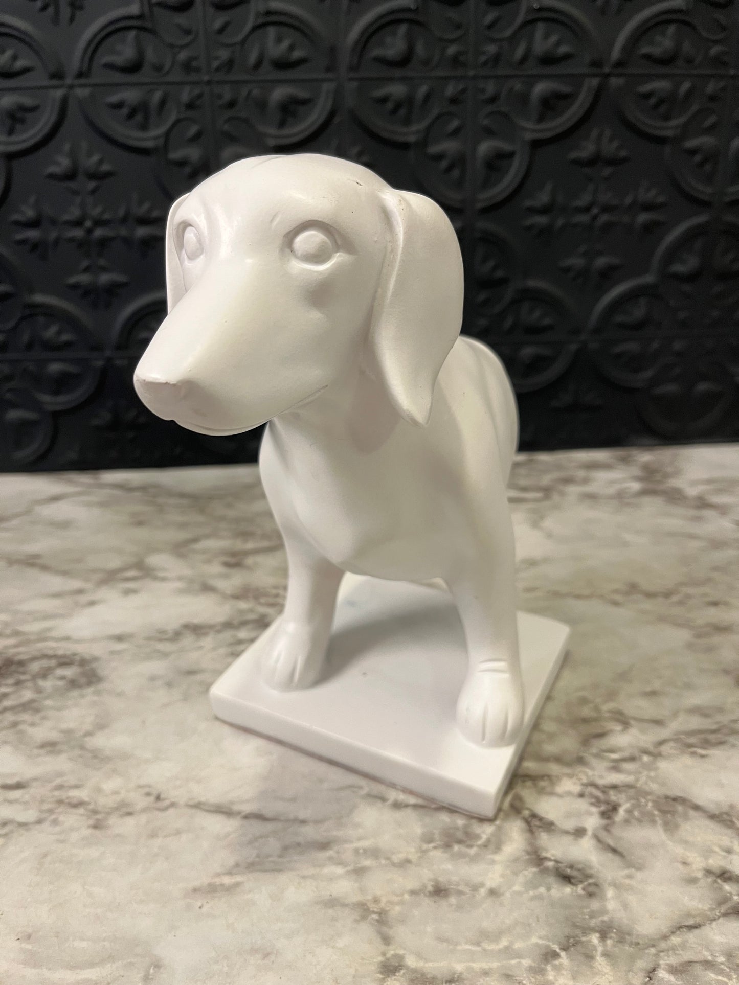 Half of a weiner dog Bookend