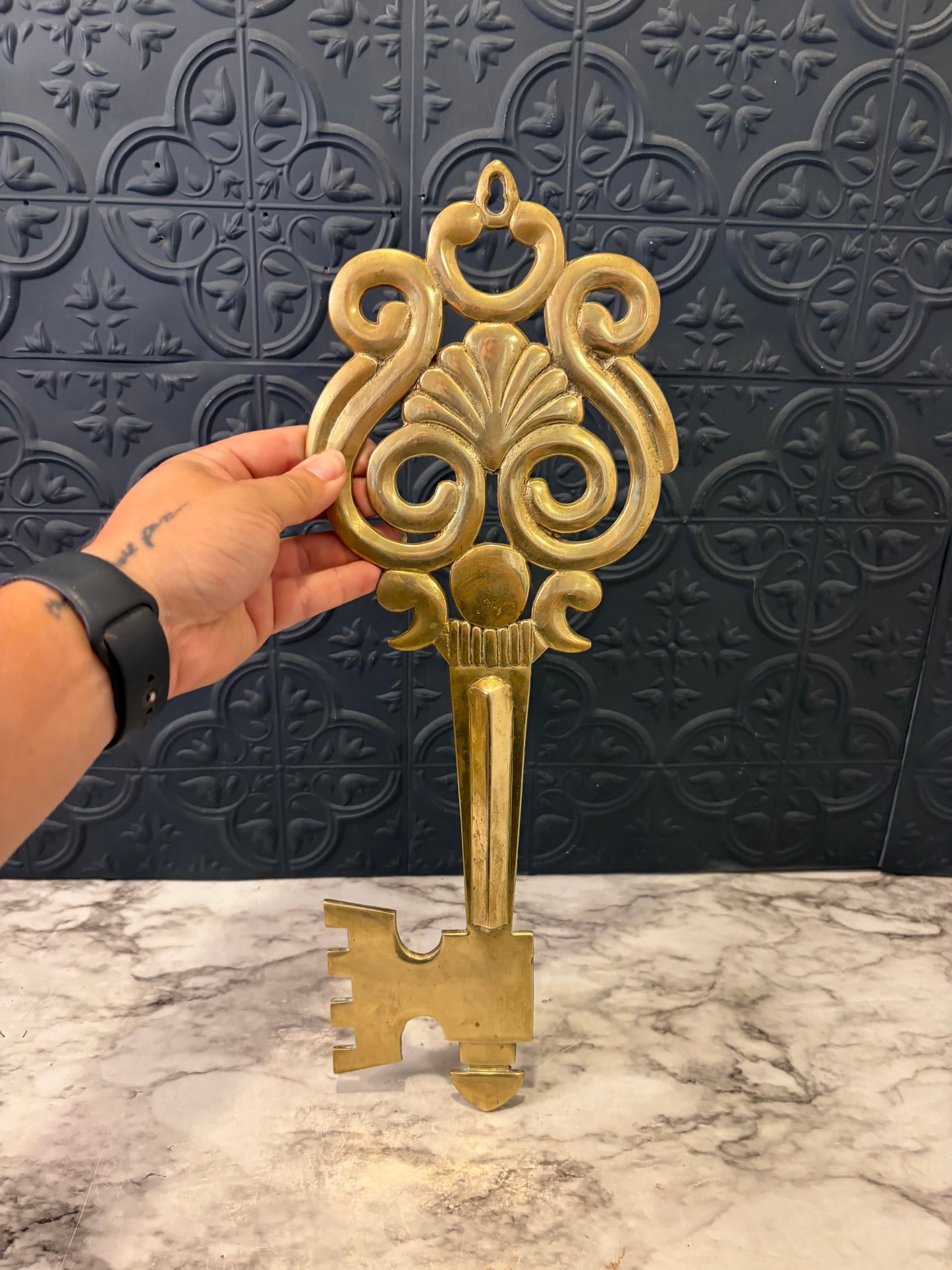 Solid Brass Key Wall Decor