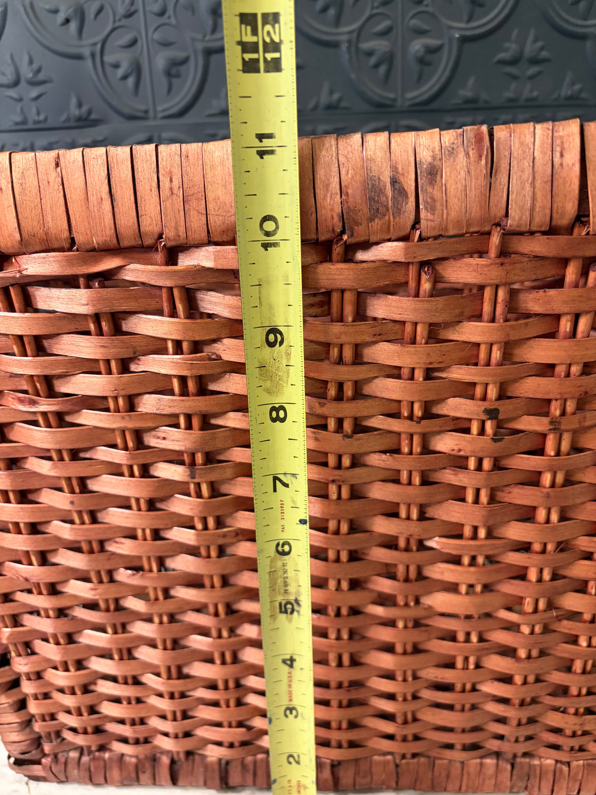 Narrow Wicker Magazine or Book Holder