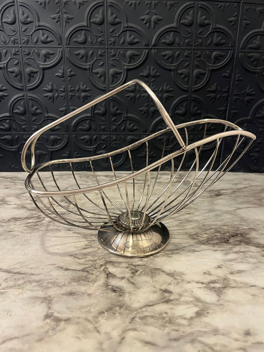 Silver Plate Wine Basket