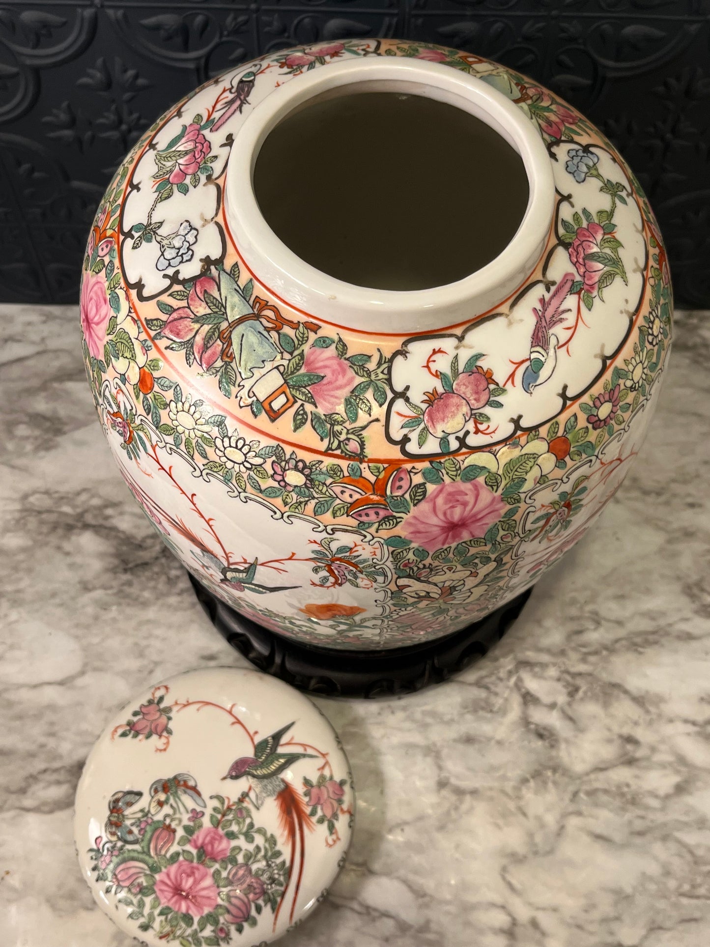 Chinese Rose Ginger Jar