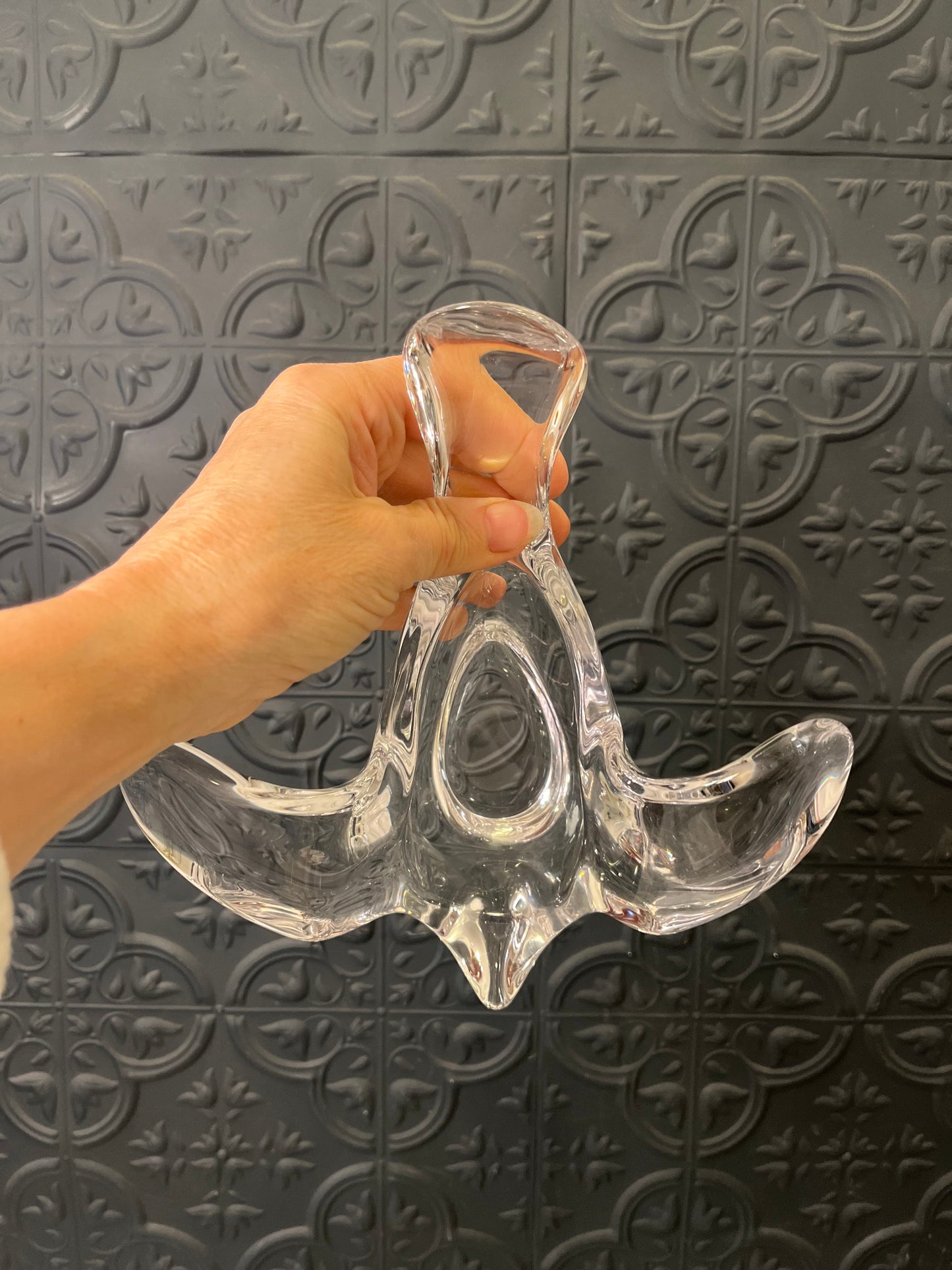 Vitage Princess House Crystal Dove dish