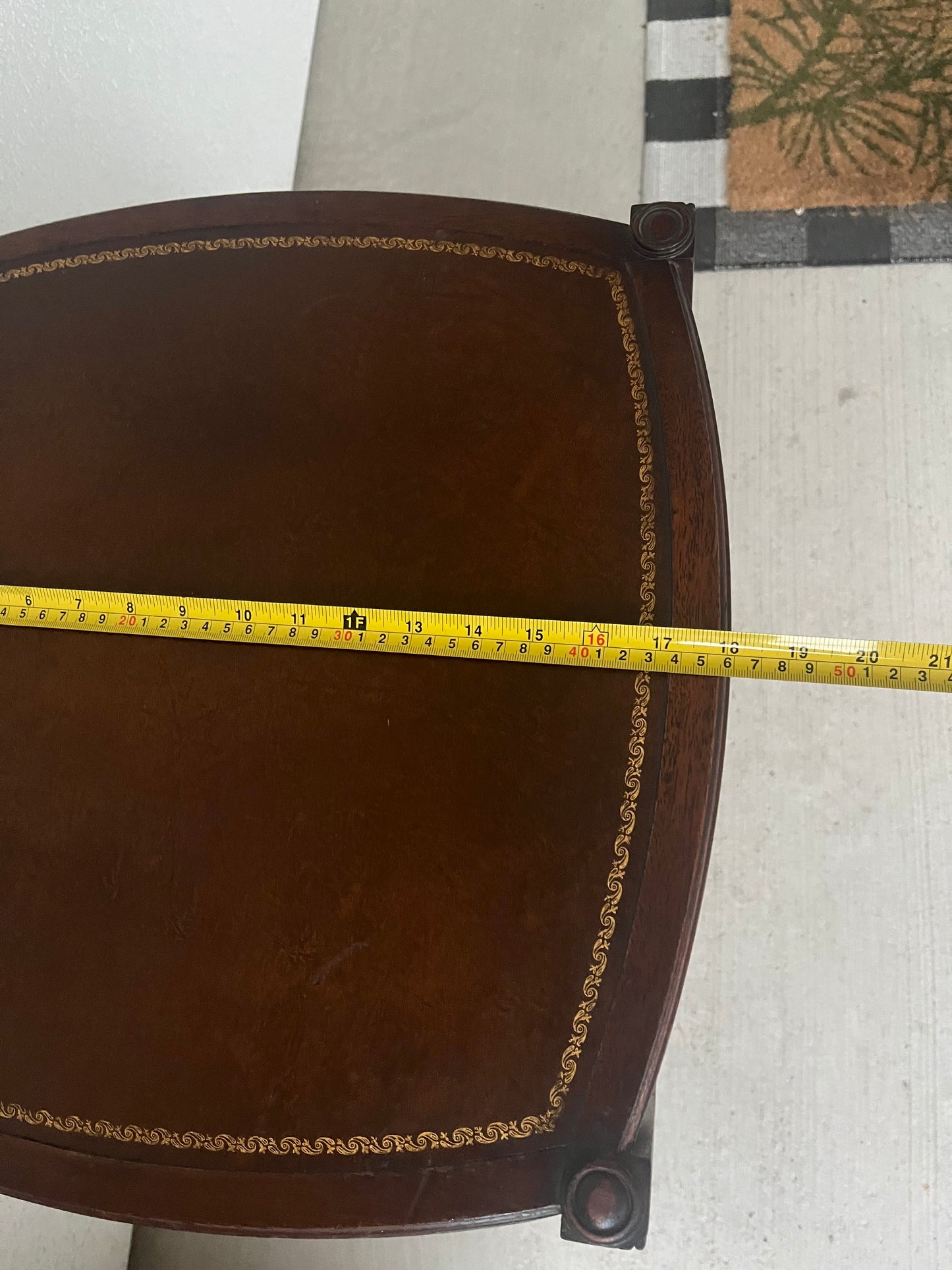 Leather Top Table Zangerle