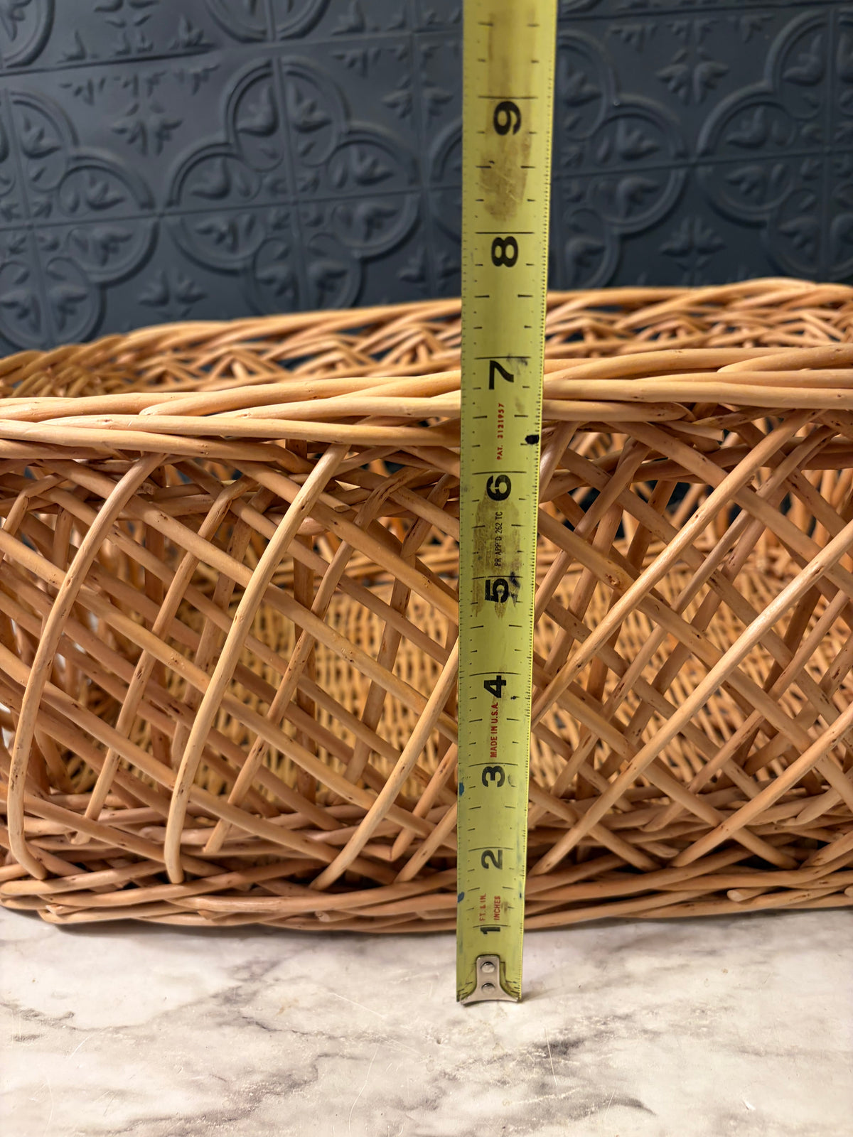 Triple Woven Basket Rectangle 15"