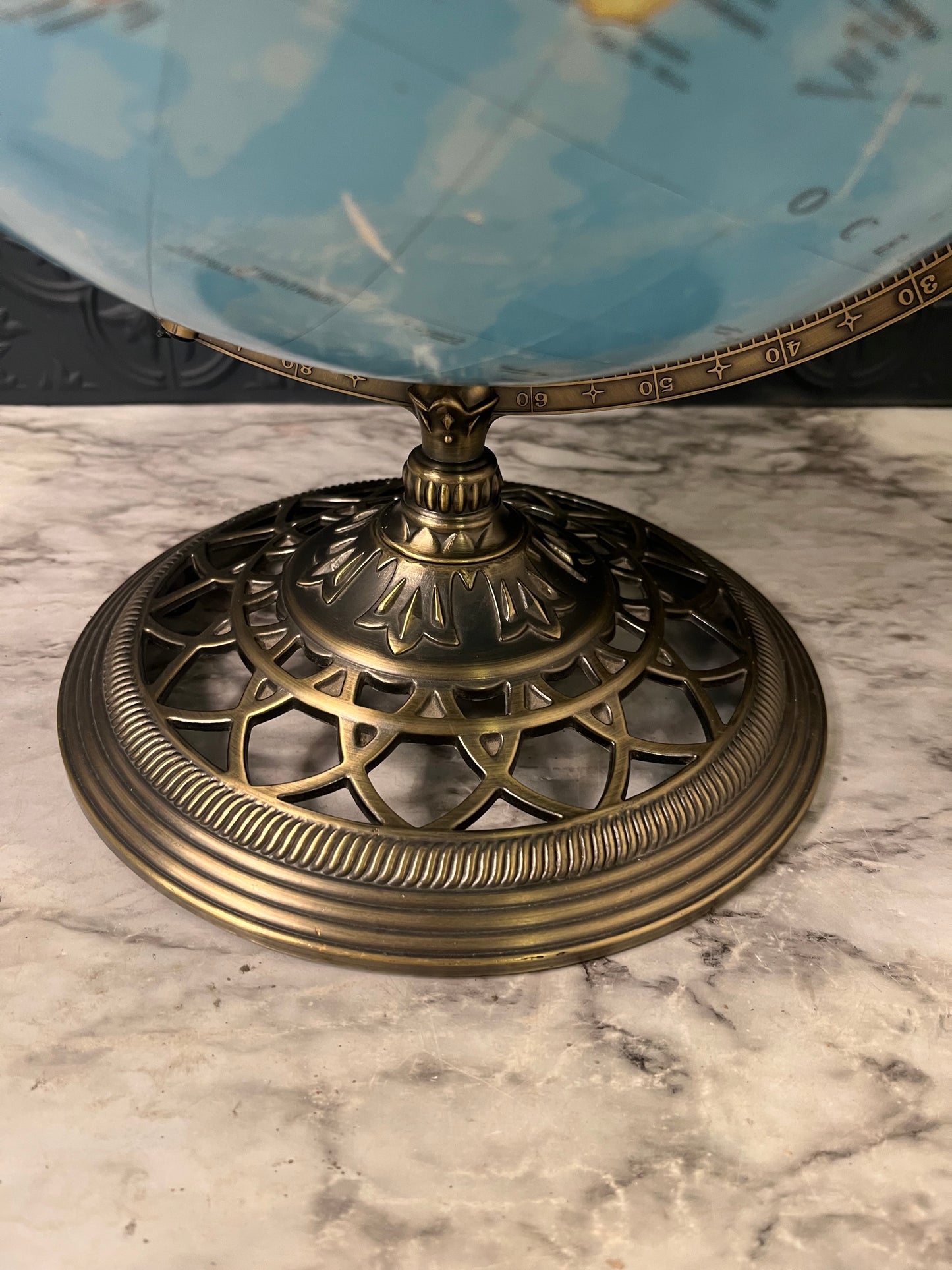 George Cram 12" Globe with Metal Base