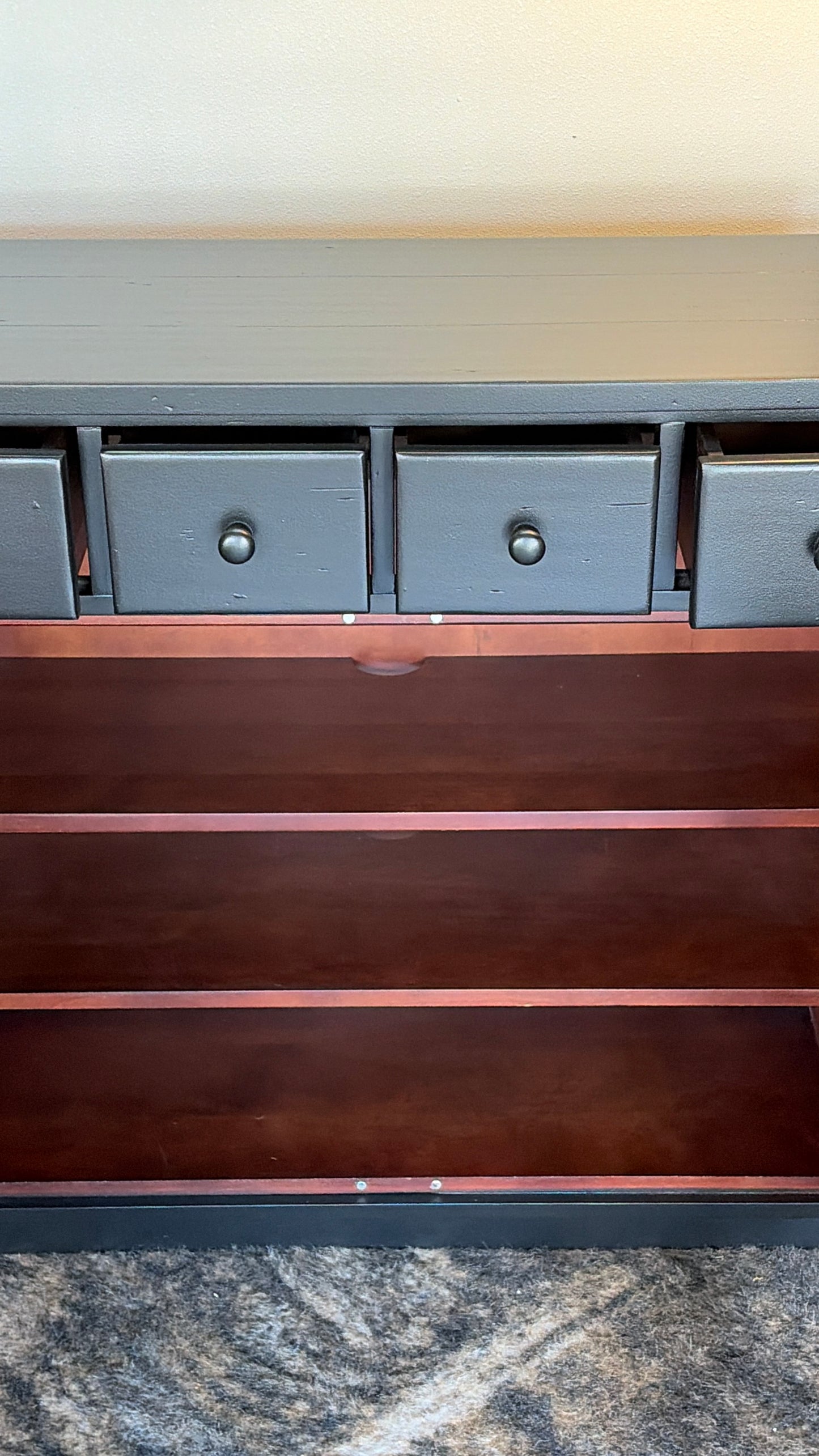 Apothecary Cabinet Painted black