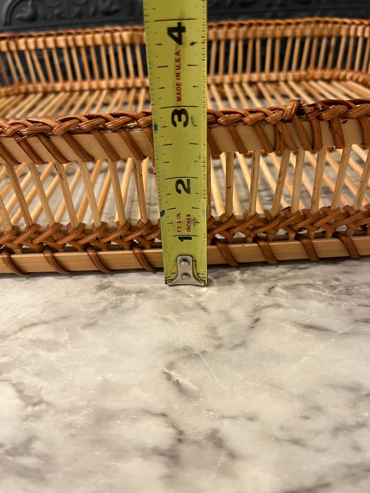 Rectangle Rattan Serving Tray