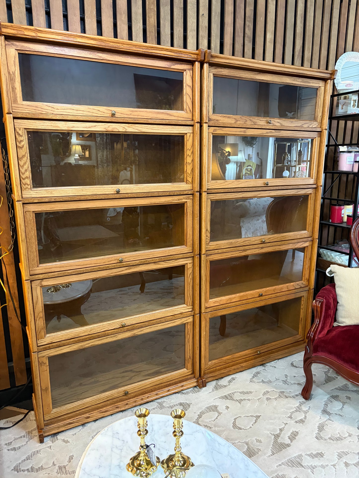 Five Shelf Barrister Bookcase