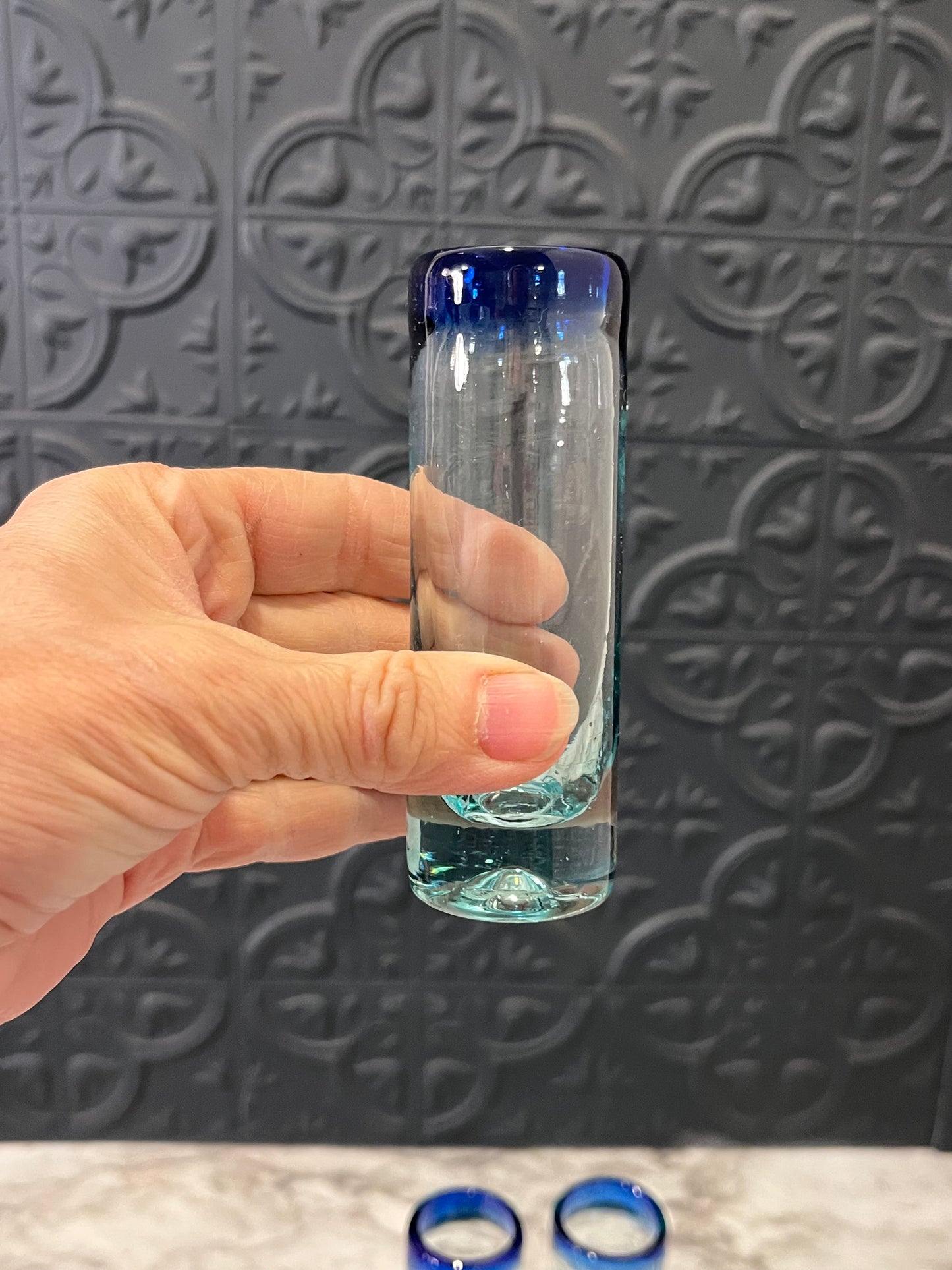 Handblown Tequilla Shot Glass Set of 6