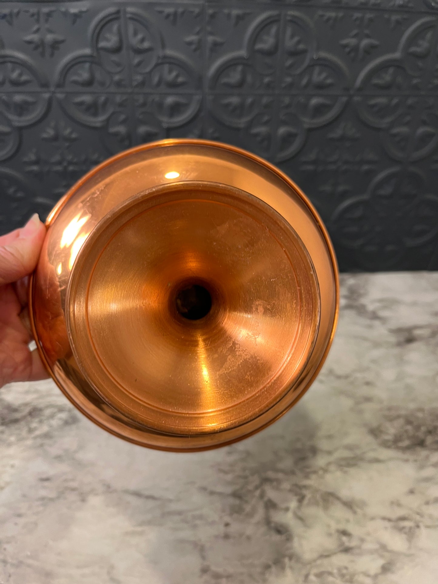 Coppercraft Pedestal Bowl Compote