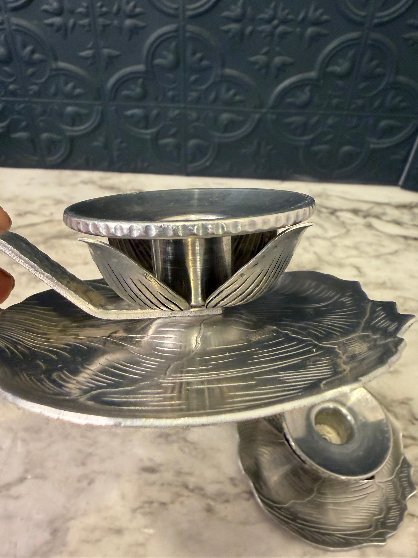 Pressed Aluminum Chamberstick Set