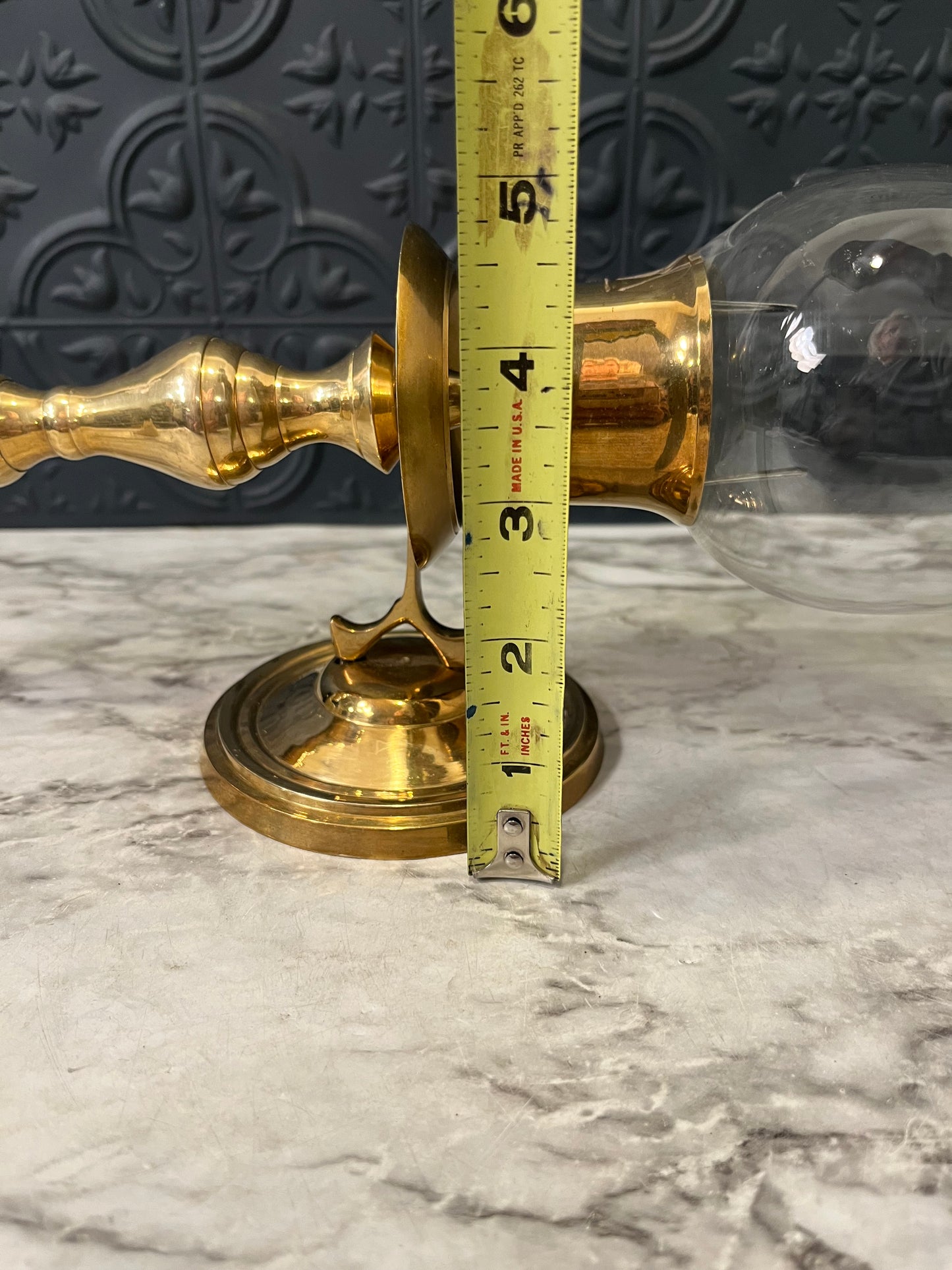 Hurricane Brass Wall Sconce