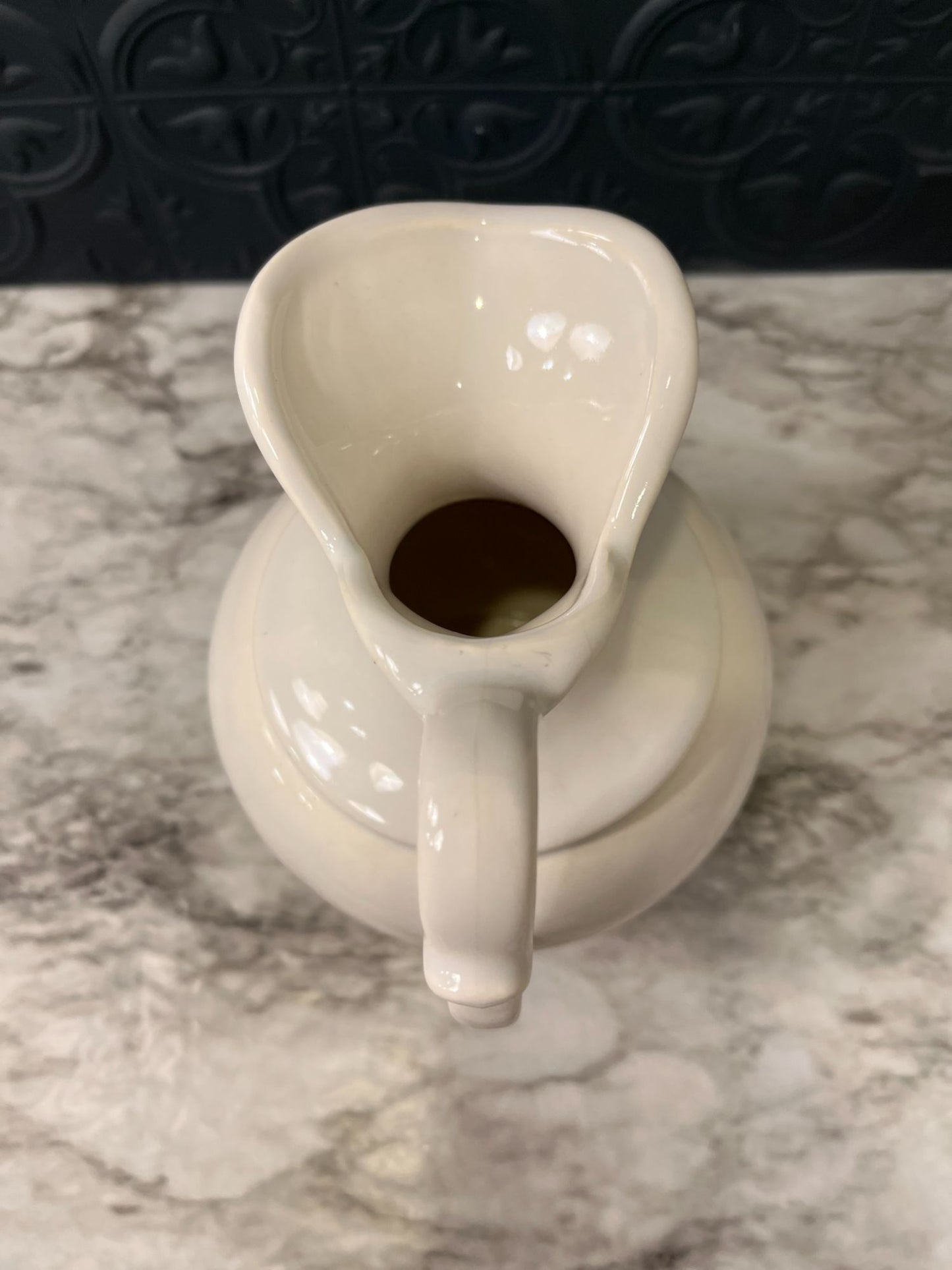 Small Haeger White Pitcher