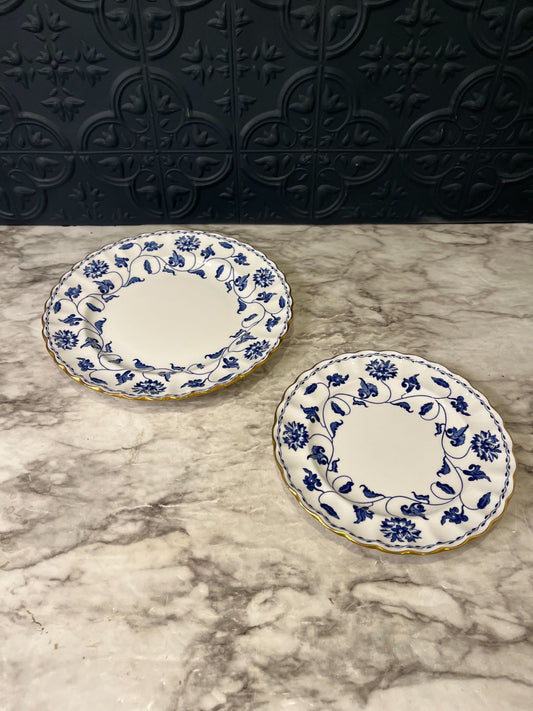 Colonial Blue Spode Bread and  Butter and Salad Plate