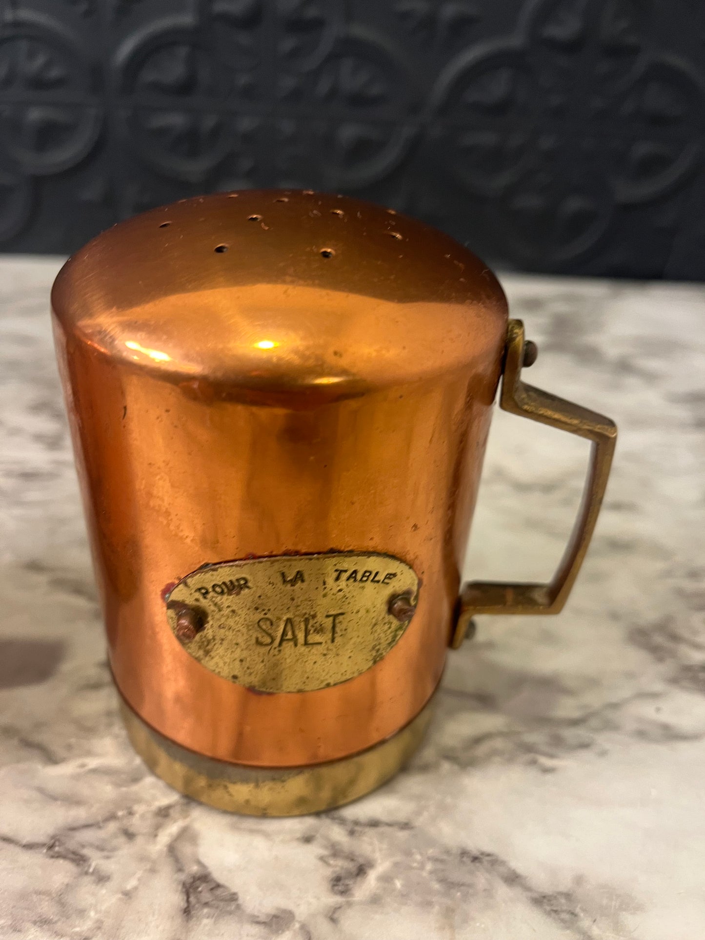 Pour Le Table Copper Salt and Pepper