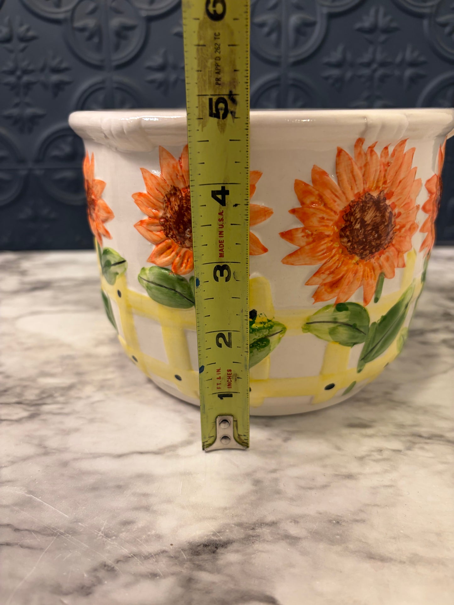 Sunflower Ceramic Pot