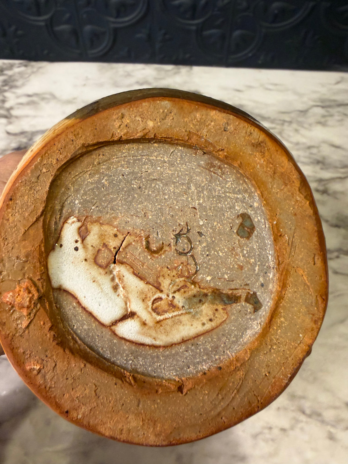 Studio Pottery Multi Color Bowl 3.5"