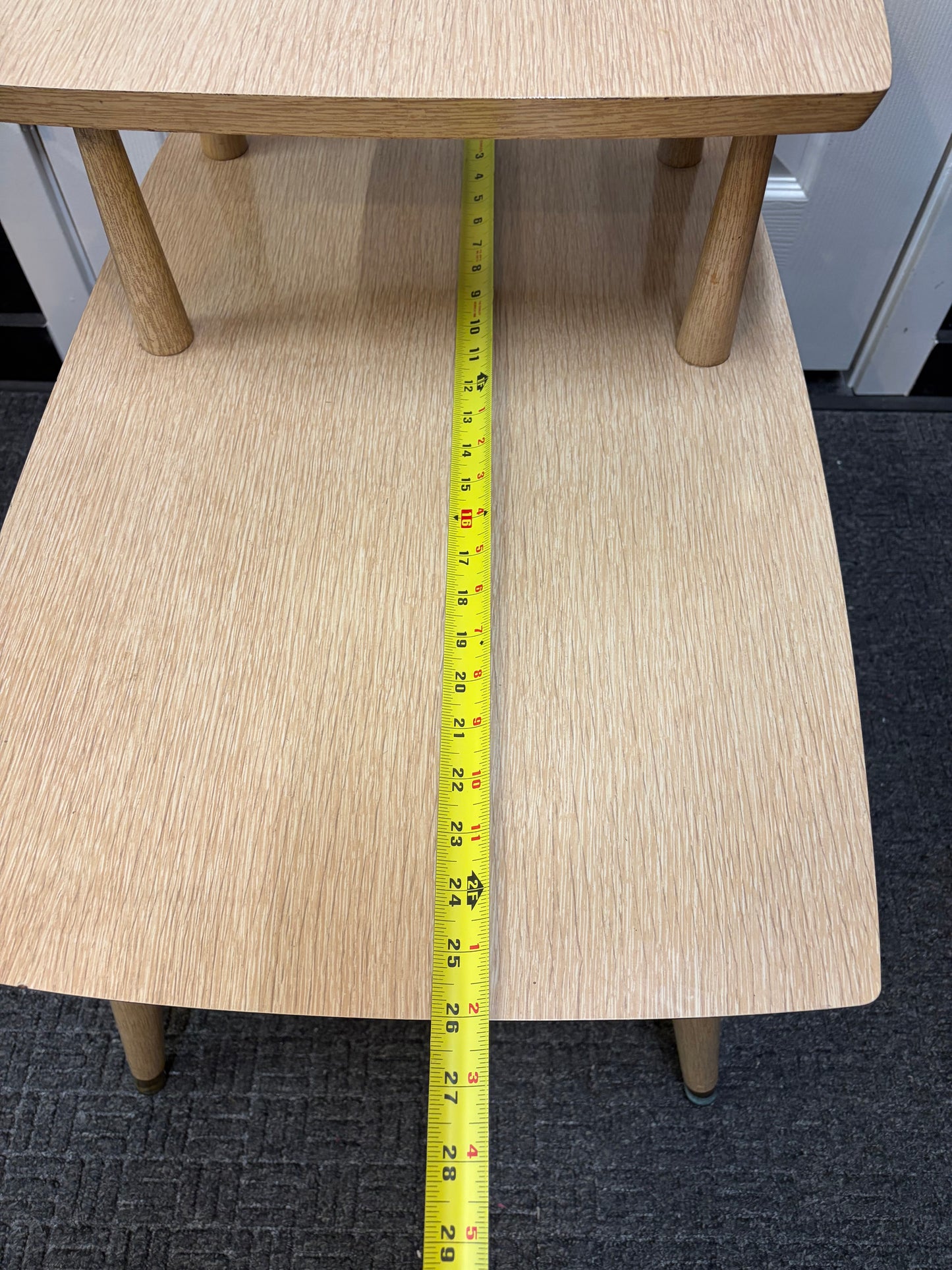 Blonde Two Tier Table