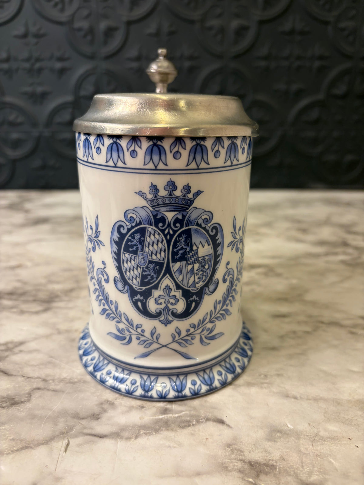 Blue and White Schrobenhausen Germany Stein