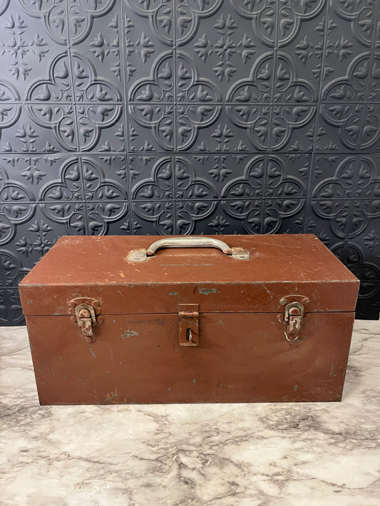 Brown Metal Tool Box