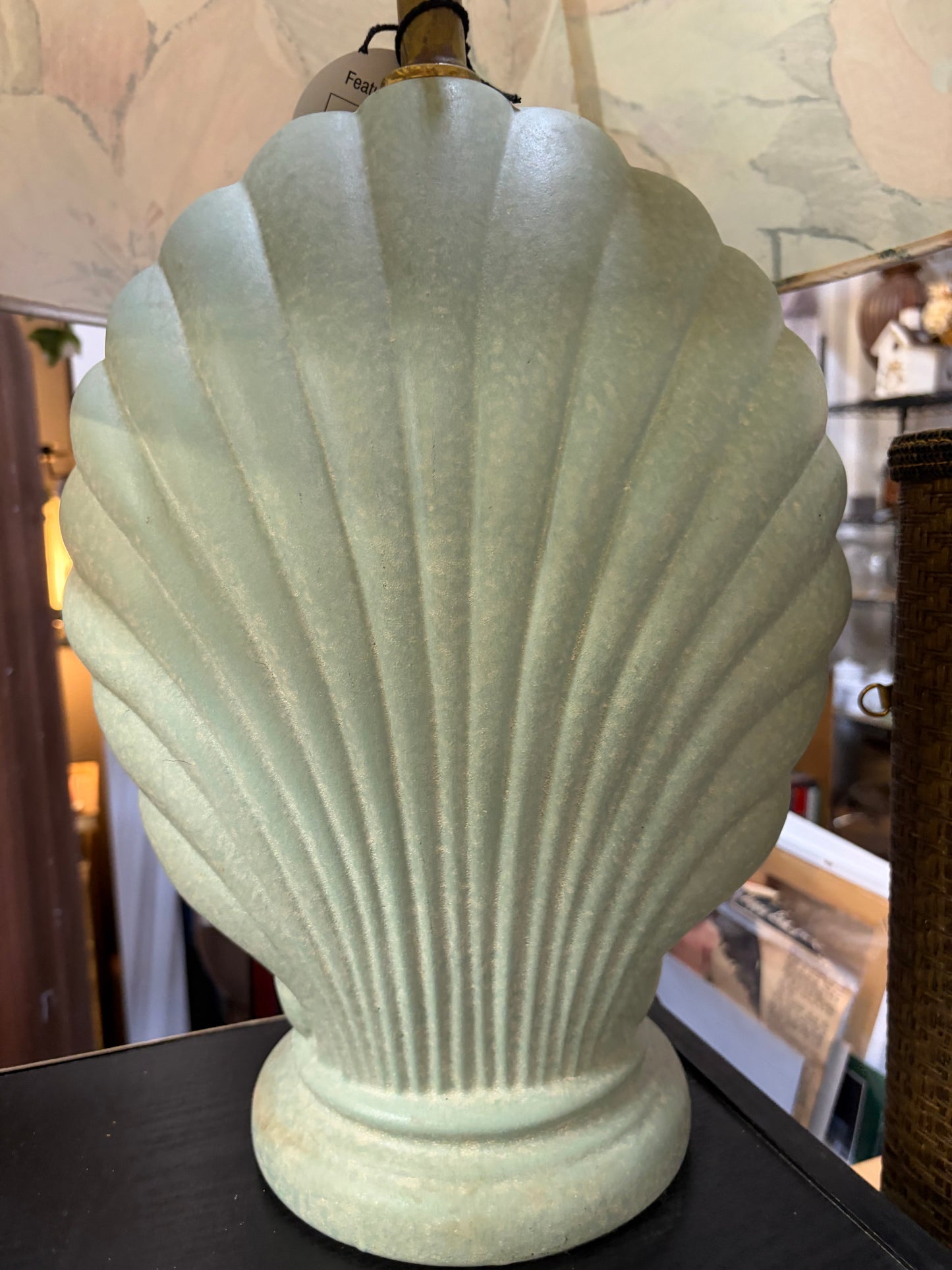 Vintage AquA Seashell Lamp AS IS