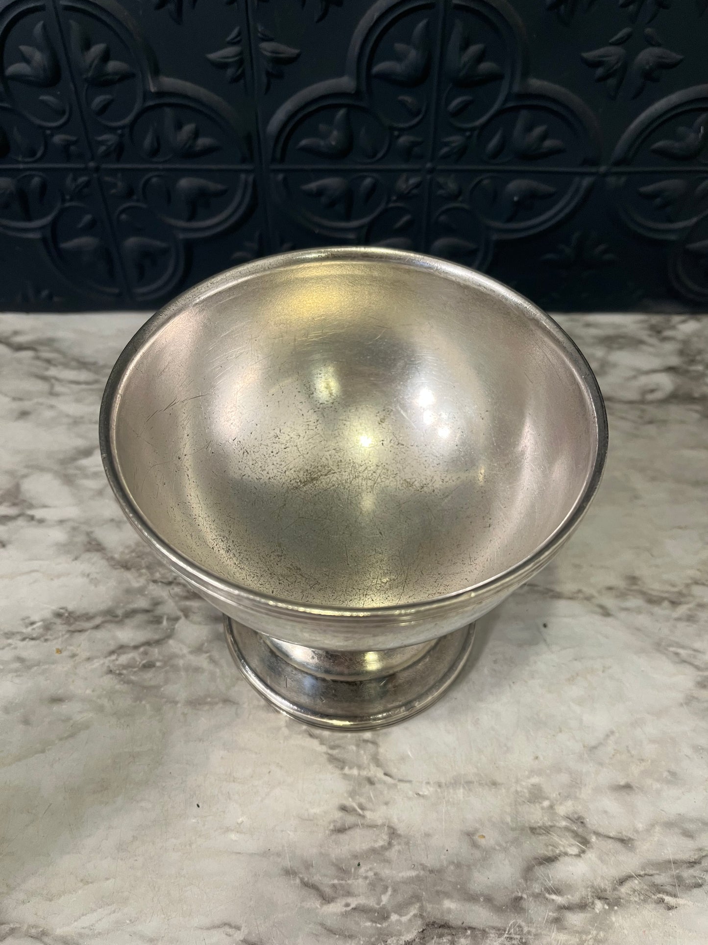 Wear Brite Nickel Silver Pedestal Bowl