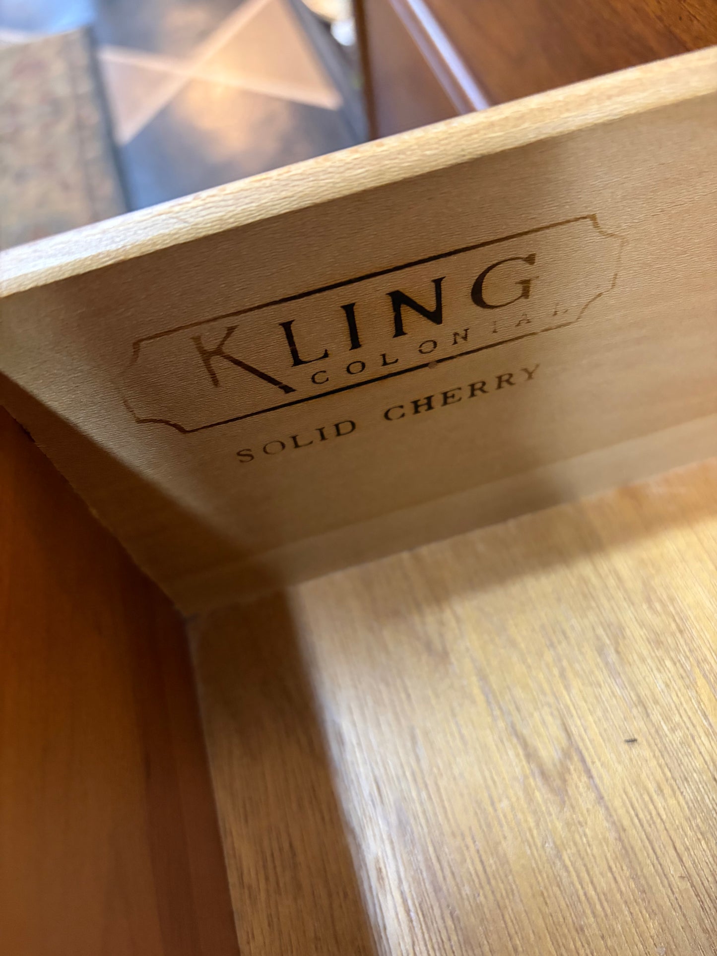 Kling Colonial Highboy Dresser Solid Cherry