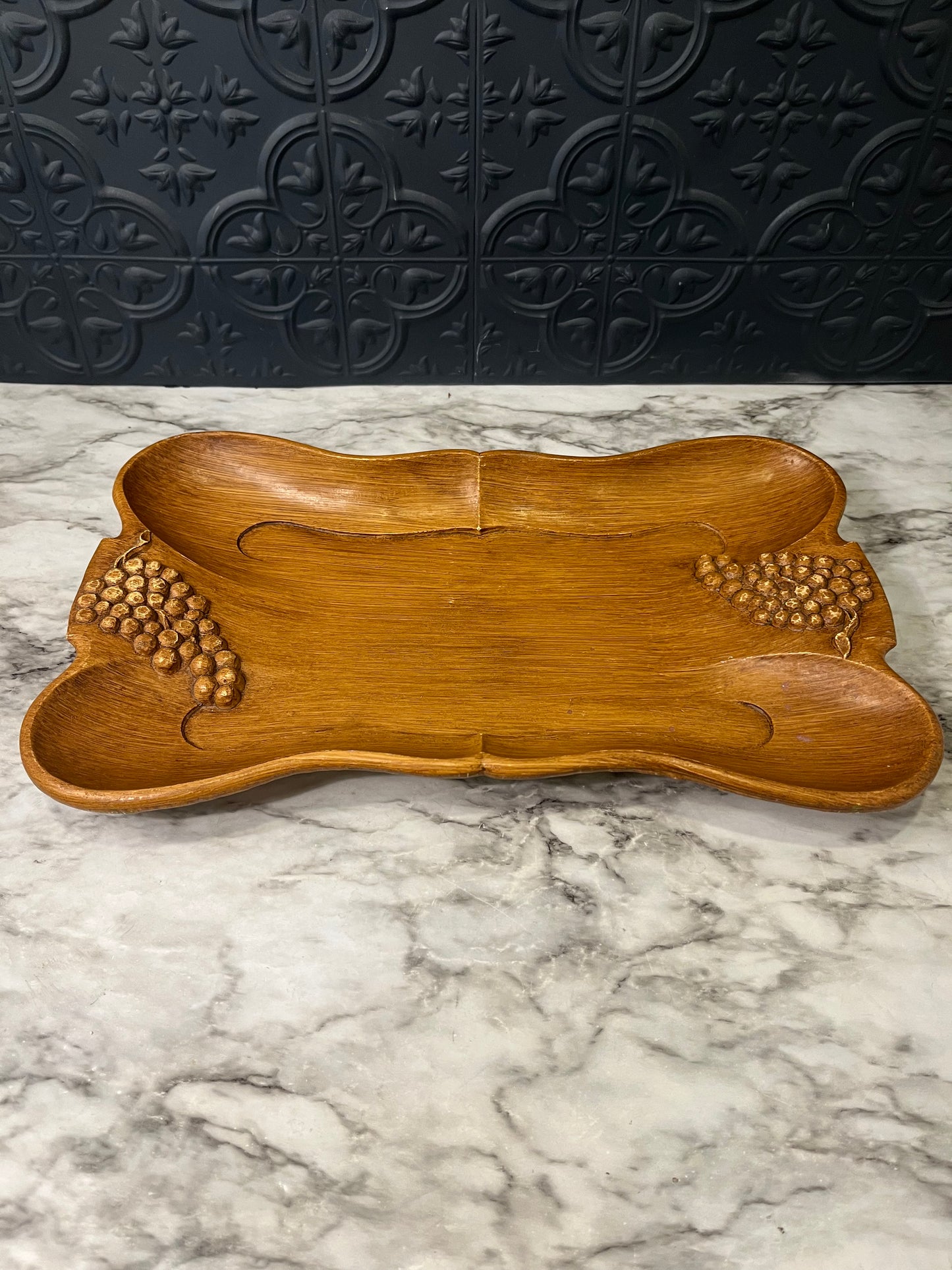 MCM Burwood Faux Carved Tray