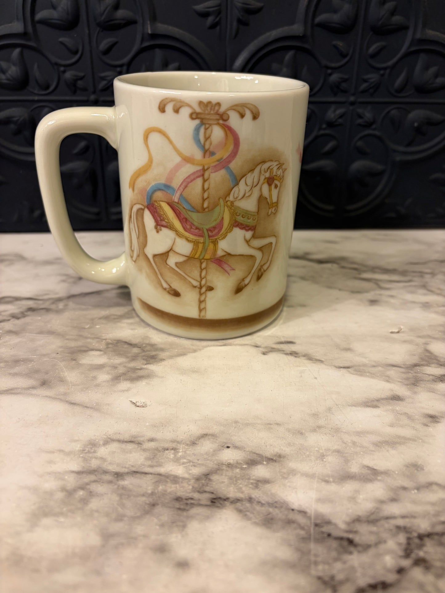 Vintage Japanese Carousel Mug